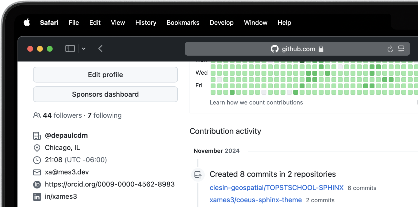 Link ORCID with GitHub